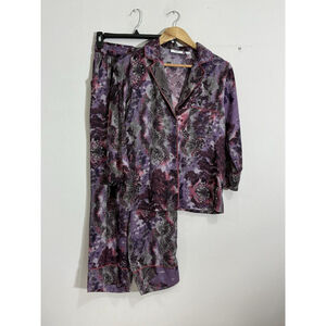 Womans Van Winkle & Co Two Piece Pajama-lounge Wear Set Small Multi Color